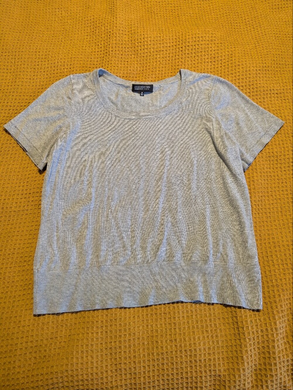 Jones New York Women’s Crewneck Sweater - Light Gray, 2X